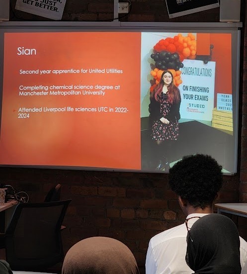 Apprenticeship panel, slide about apprentice