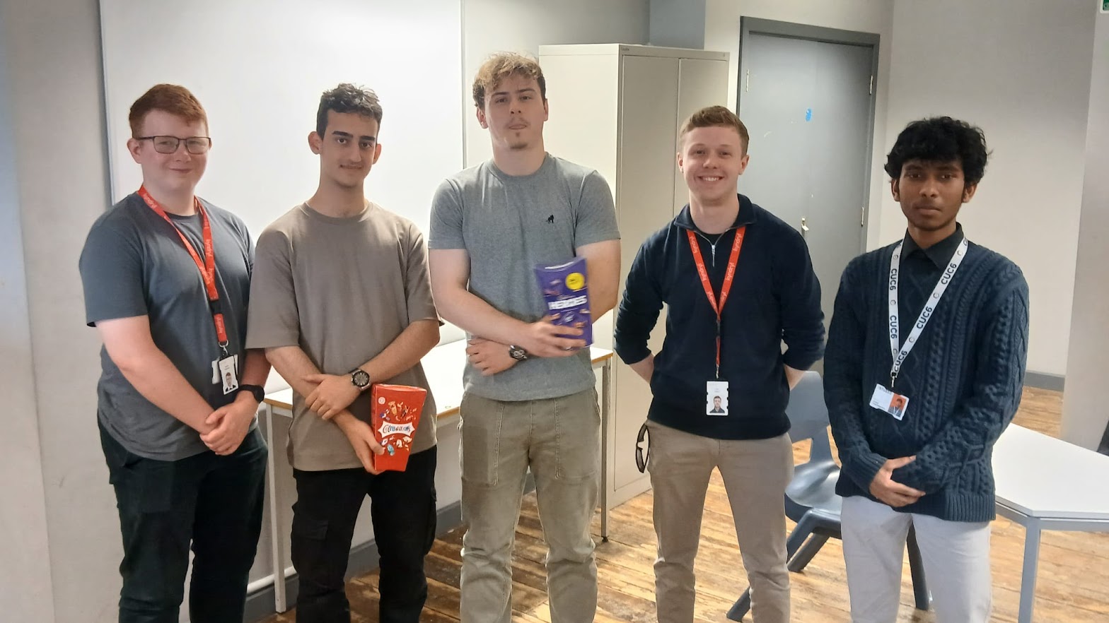 Sixth form students with Kyndryl team members
